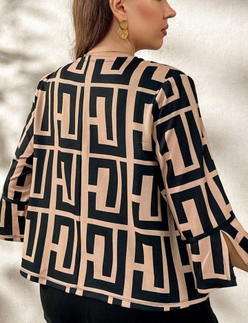 Cardigan Shein Curve+, mix culori