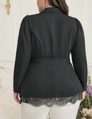 Sacou Shein Curve+, negru