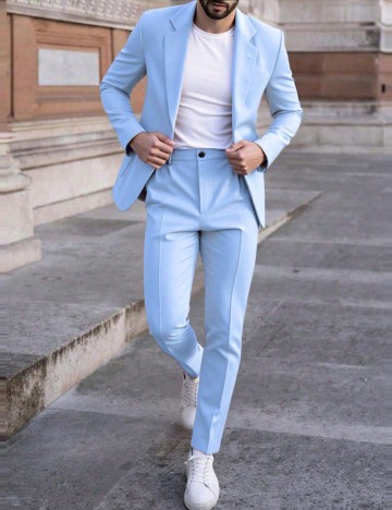 Costum Shein MANFINITY, albastru