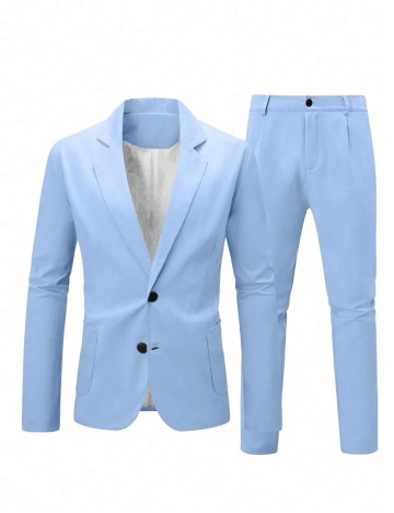 Costum Shein MANFINITY, albastru