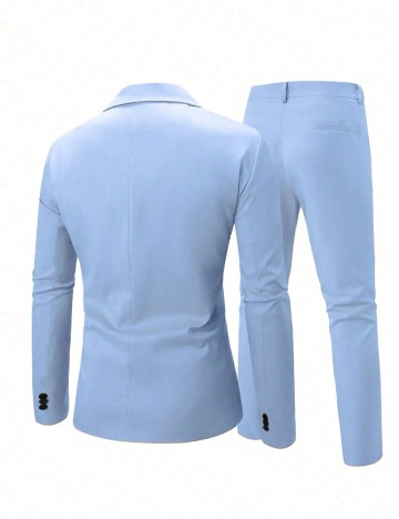 Costum Shein MANFINITY, albastru