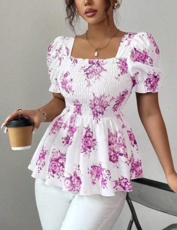 Cămașă cu mânecă scurtă Shein, mix culori