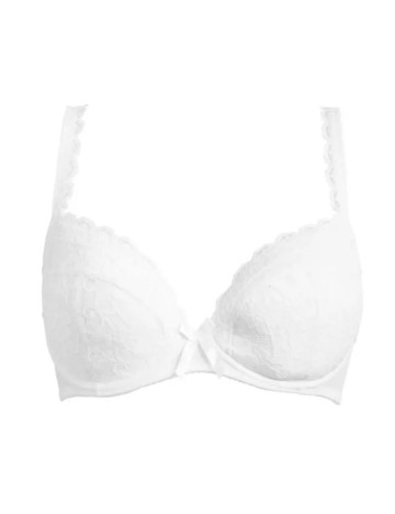 Sutien cu armătură Pour moi, alb
