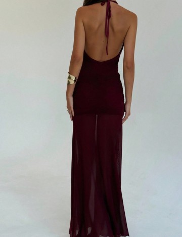 Rochie maxi Shein, vișiniu