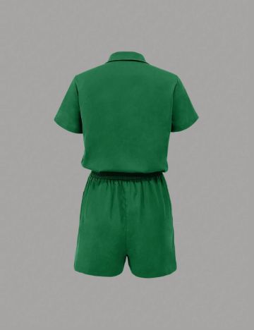 Salopetă scurtă Shein, verde