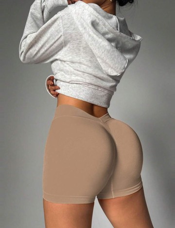 Colanți cu push-up Shein, crem