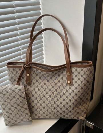 Set geantă și portmoneu Shein, mix culori