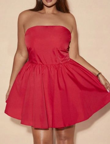 Rochie mini Shein Curve+, roșu