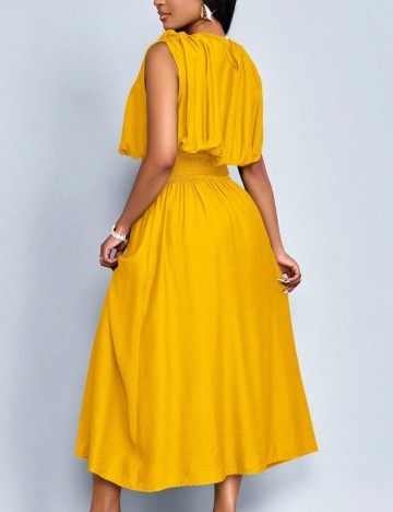 Rochie midi Shein, galben