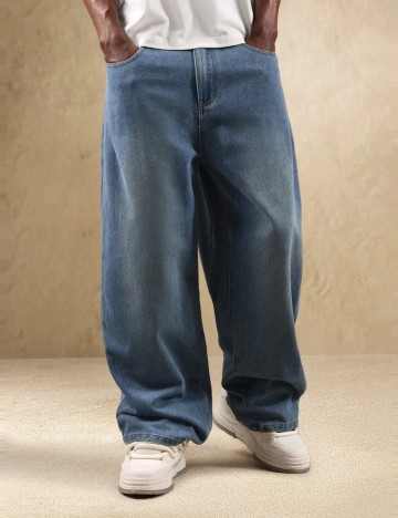 Jeans Shein SUMWON, albastru