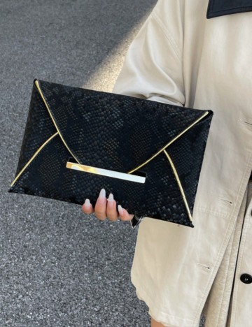 Geantă plic Shein, negru