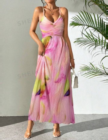 Rochie midi Shein, mix culori