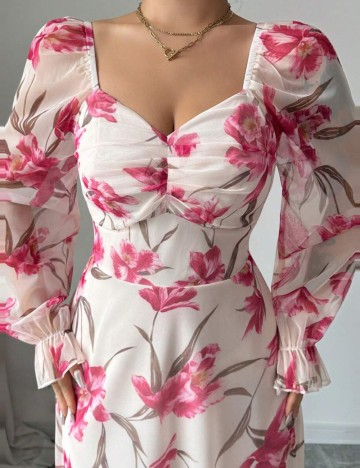 Rochie maxi Shein, mix culori