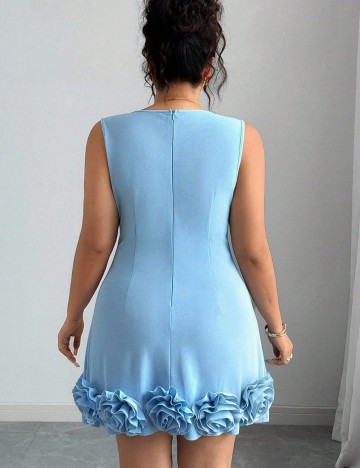 Rochie mini Shein Curve+, albastru