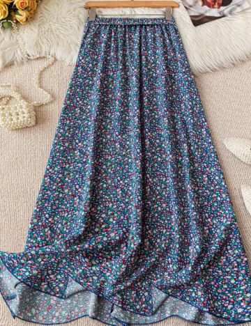 Fustă maxi Shein, mix culori