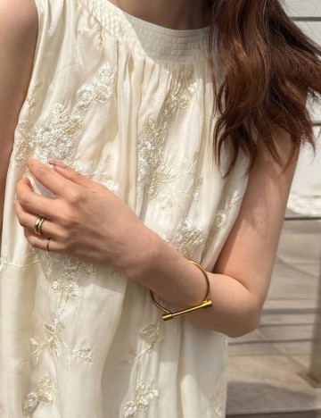 Rochie maxi Shein, crem