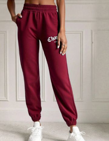 Pantaloni Shein, roșu