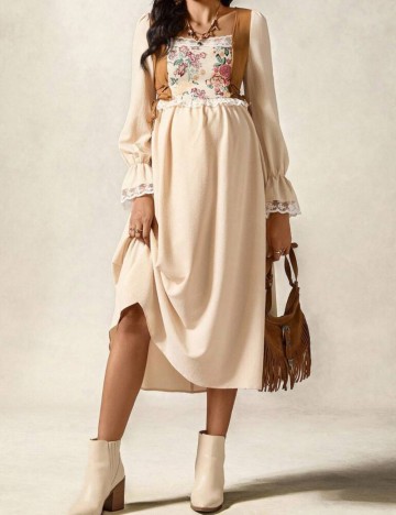 Rochie midi Shein, bej