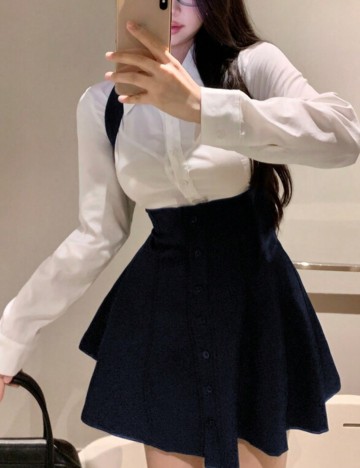 Sarafan Shein, albastru