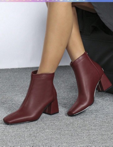 Botine Shein, vișiniu