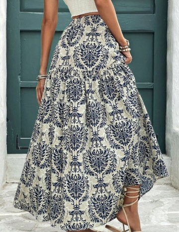 Fustă maxi Shein Curve+, mix culori