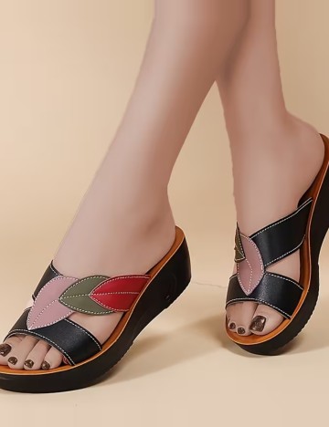 Saboți cu platformă Shein, mix culori