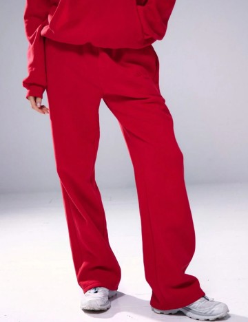 Pantaloni Shein MUSERA, roșu