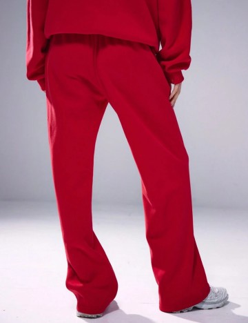 Pantaloni Shein MUSERA, roșu