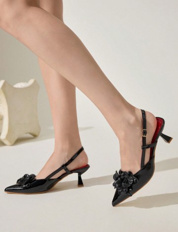 Pantofi cu toc Shein, negru