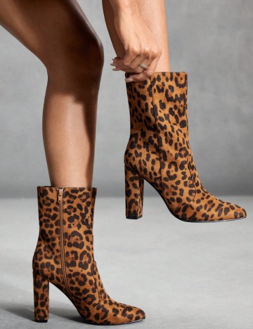 Cizme cu toc Shein, mix culori