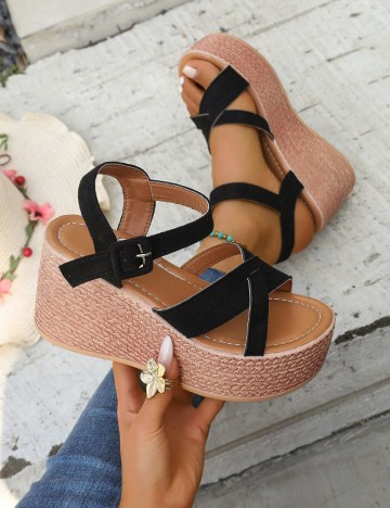 Sandale cu platformă Shein, mix culori