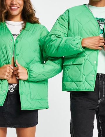 Geacă Reclaimed vintage, verde