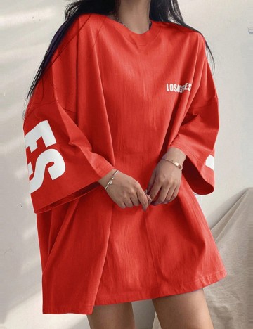 Tricou Shein, portocaliu