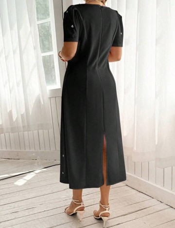 Rochie midi Shein Curve+, negru