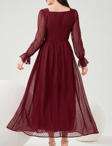 Rochie midi Shein, vișiniu