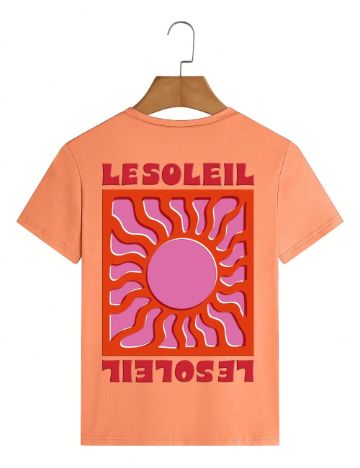 Tricou Shein, portocaliu