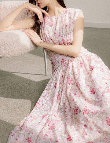 Rochie maxi Shein, mix culori