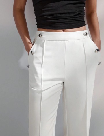 Pantaloni Shein, alb