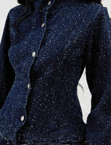 Jachetă De Blugi Shein, albastru