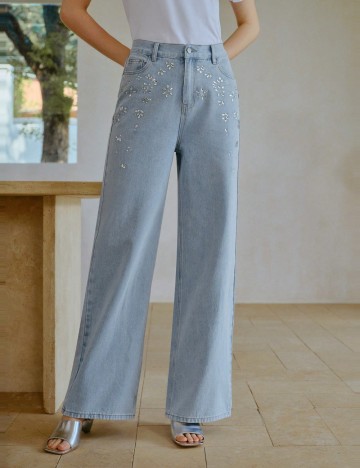 Jeans Shein MOTF, albastru