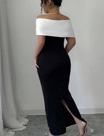 Rochie maxi Shein Curve+, negru