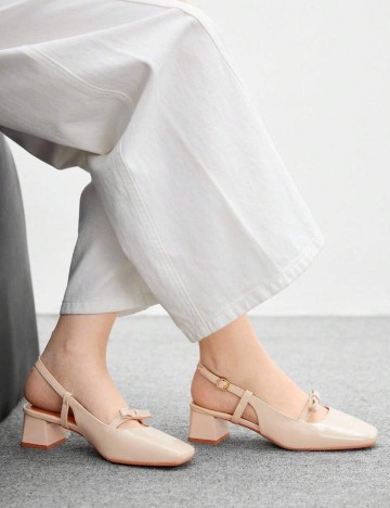Pantofi cu toc Shein, bej