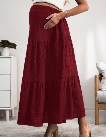 Fustă maxi Shein, vișiniu