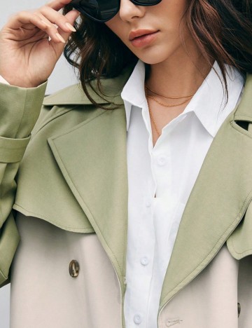 Trench Shein, mix culori