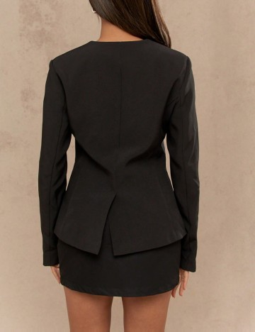 Sacou casual Shein, negru