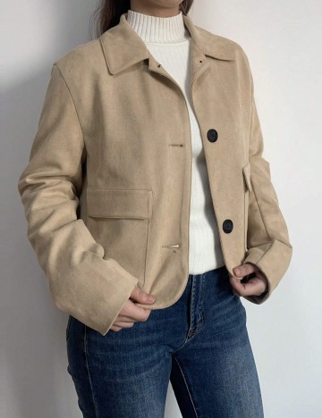 Jachetă Shein BAE, maro