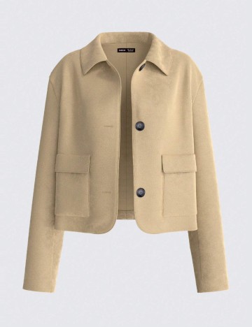 Jachetă Shein BAE, maro