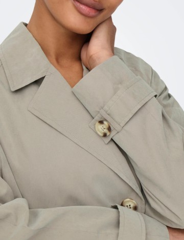 Trench scurt Only, bej