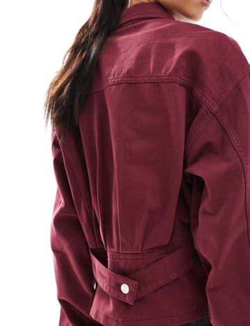 Jachetă De Blugi ASOS, vișiniu