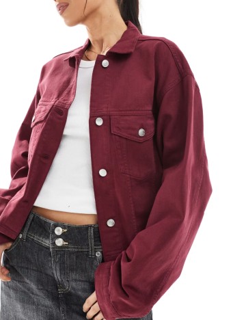 Jachetă De Blugi ASOS, vișiniu